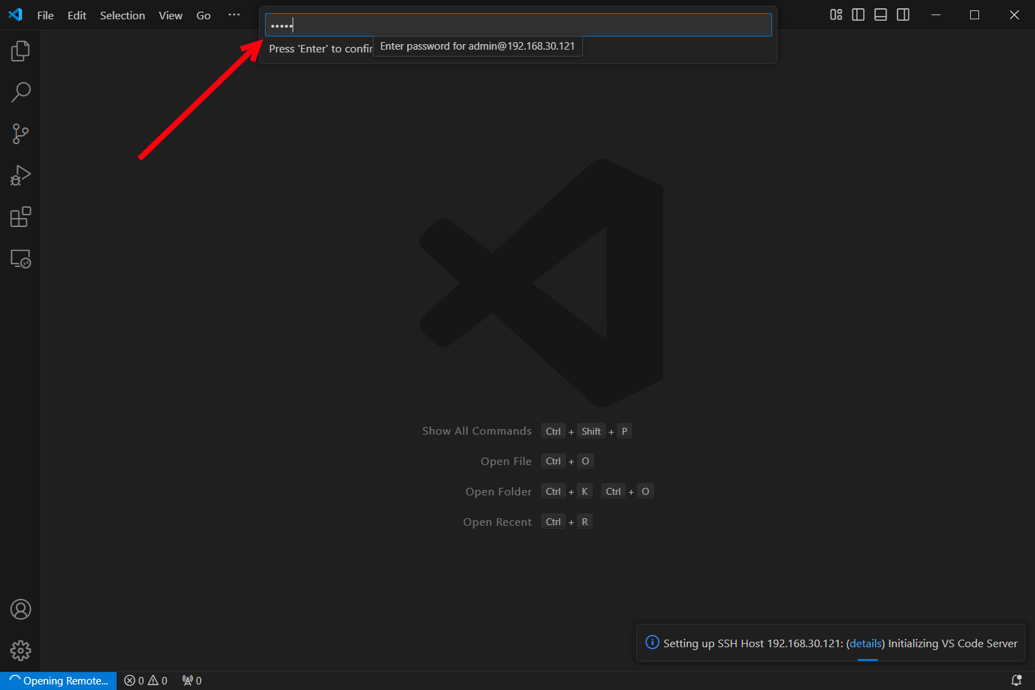 Connect new password